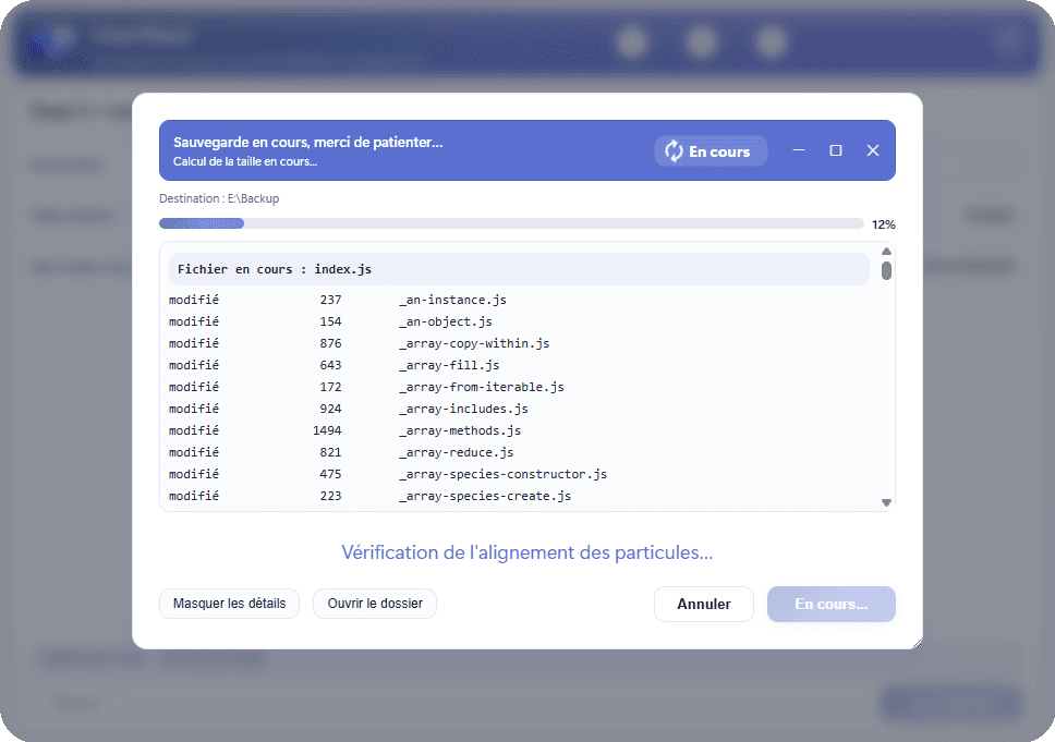 UserNest backup with details